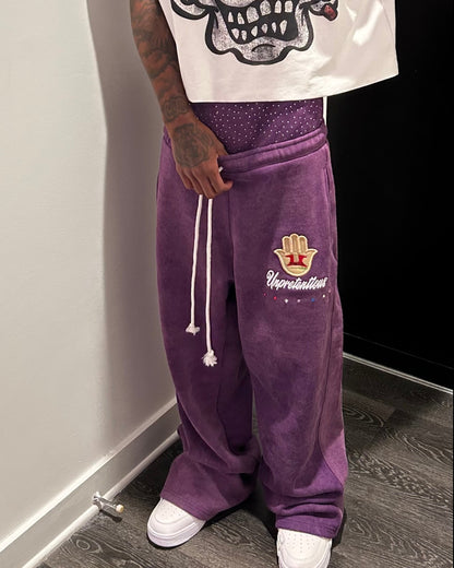 PURPLE TAYLORPORT SWEATS