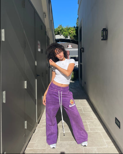 PURPLE TAYLORPORT SWEATS