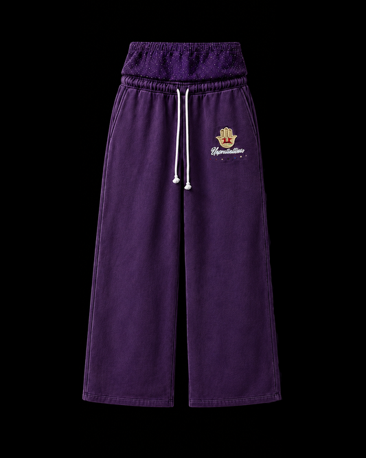 PURPLE TAYLORPORT SWEATS