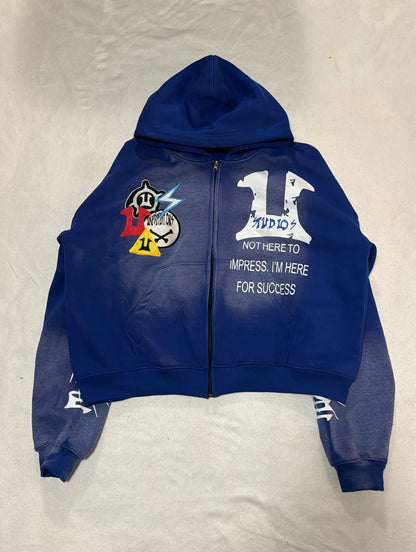 NOUX BLUE PATCH HOODIE