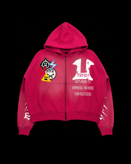 PINK NOUX PATCH HOODIE