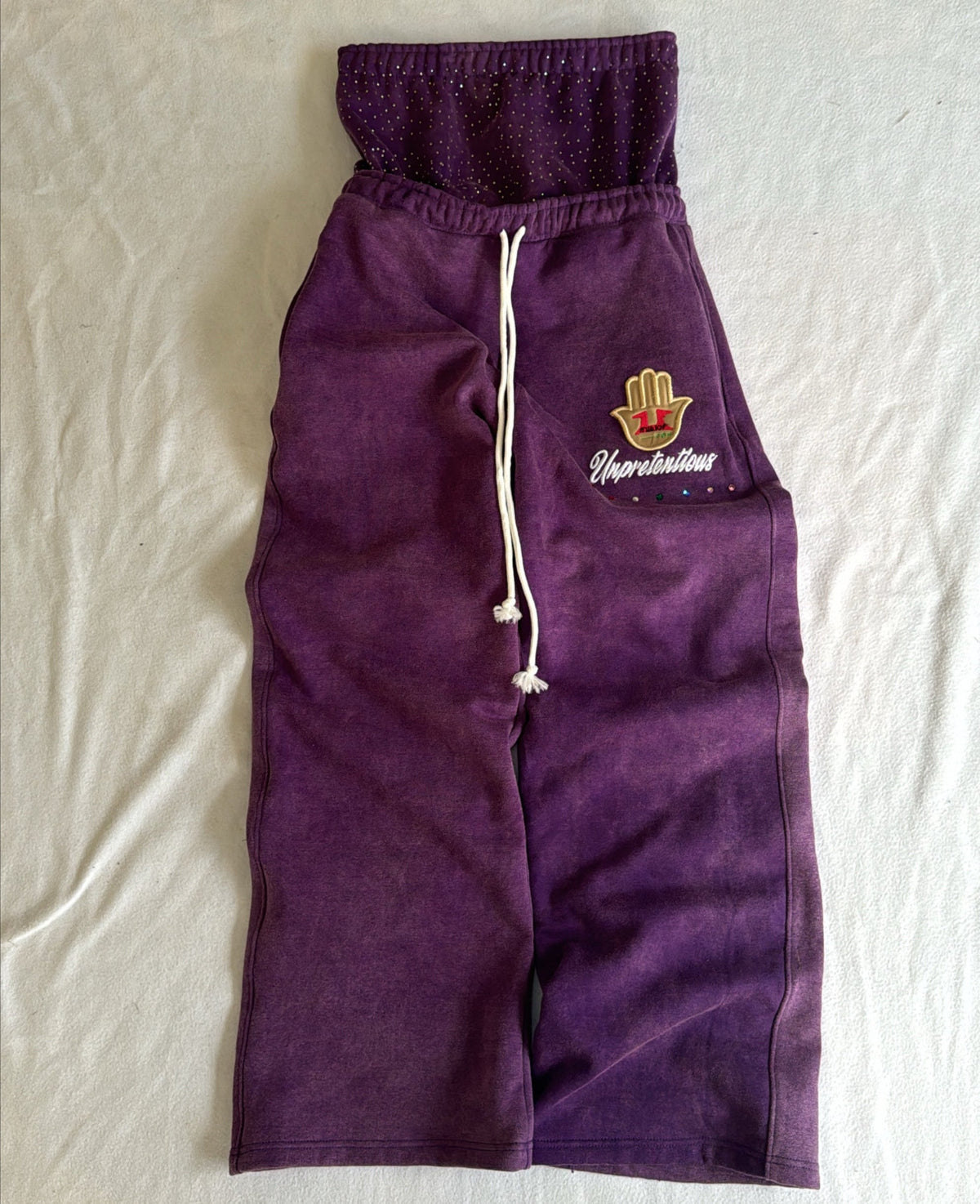 PURPLE TAYLORPORT SWEATS