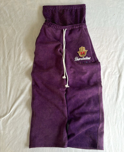 PURPLE TAYLORPORT SWEATS