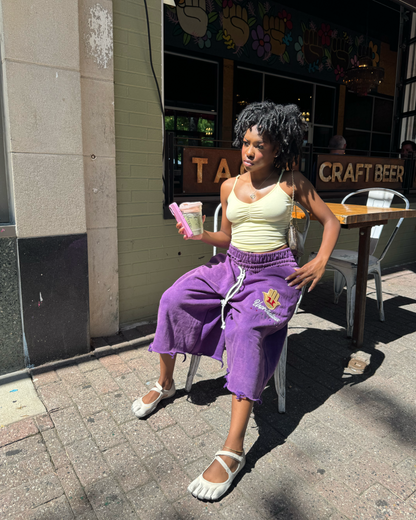 PURPLE TAYLORPORT SHORTS